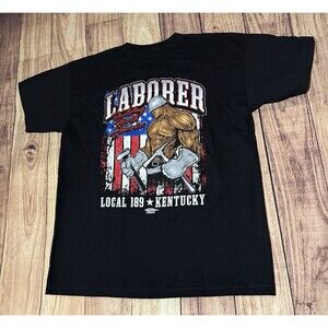 Laborers International Union Local 189 Kentucky Mens Size XL Black T Shirt